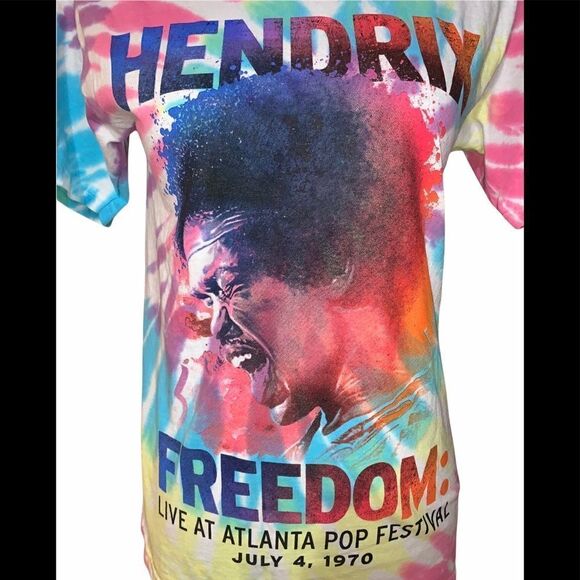 Jimi Hendrix Freedom Festival Tie Dye Shirt - Picture 2 of 5